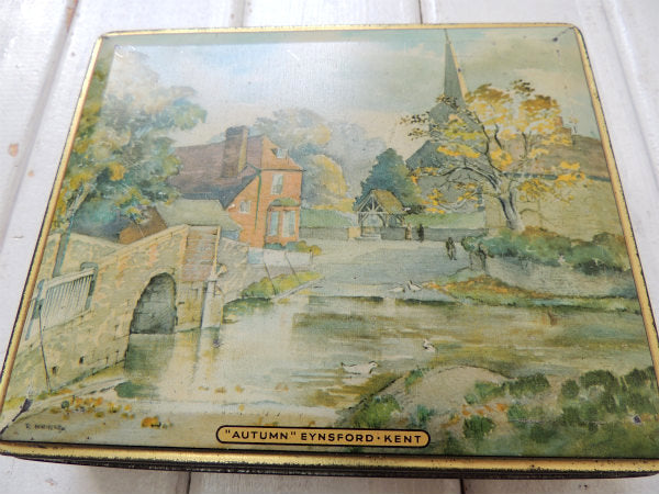 【EDWARD SHARP&SONS】イギリス製・ヴィンテージ・ティン缶/トフィー缶