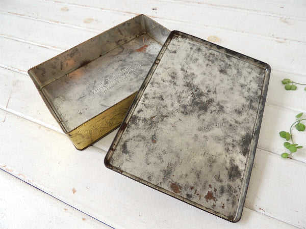 EDWARD SHARP&SONS 子犬・女の子・写真・イギリス製・ヴィンテージ・ティン缶