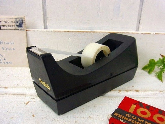 【Scotch/スコッチ】3M・黒色のヴィンテージ・テープカッター/テープディスペンサー