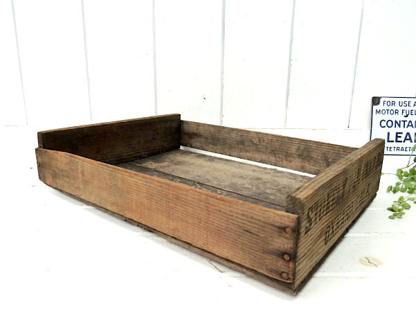 【VAN CAMP】食品のアドバタイジング・アンティーク・ウッドボックス/木箱/CALIF