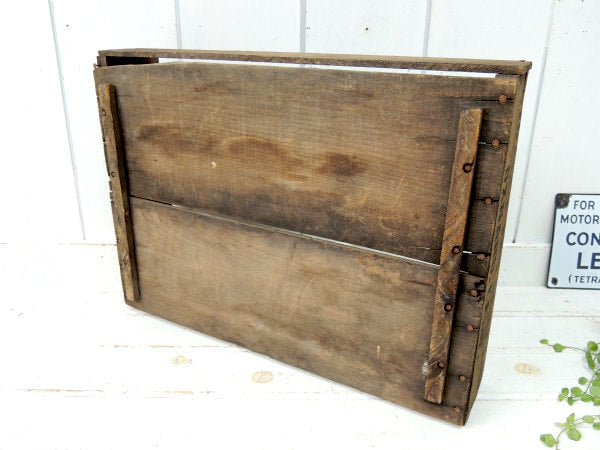 【VAN CAMP】食品のアドバタイジング・アンティーク・ウッドボックス/木箱/CALIF