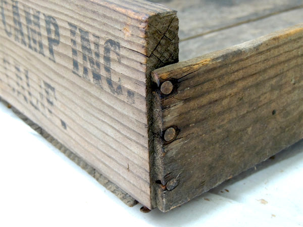 【VAN CAMP】食品のアドバタイジング・アンティーク・ウッドボックス/木箱/CALIF