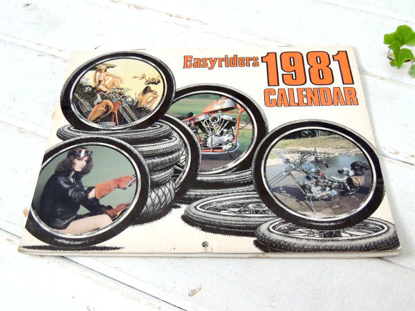 1981年・イージーライダー　ビンテージ・ハーレーダビッドソン&インディアン・バイク・カレンダー