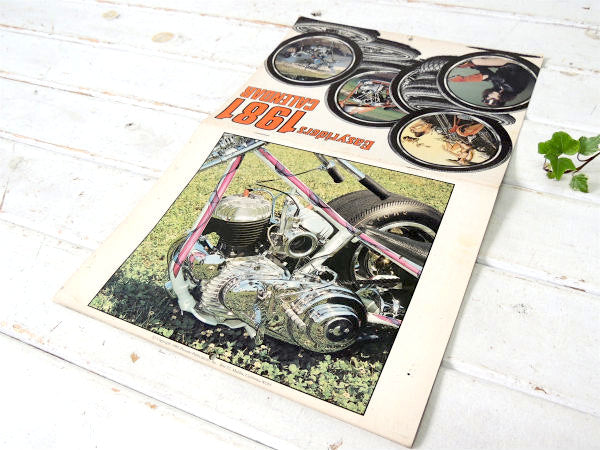 1981年・イージーライダー　ビンテージ・ハーレーダビッドソン&インディアン・バイク・カレンダー