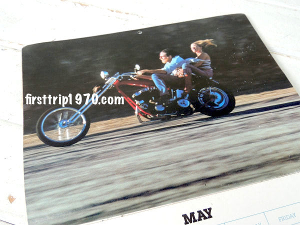 1981年・イージーライダー　ビンテージ・ハーレーダビッドソン&インディアン・バイク・カレンダー