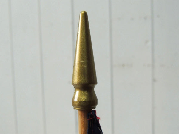 【アメリカンフラッグ・50州】USA★星条旗・木製ポール付き・ヴィンテージ・旗/インテリア・看板