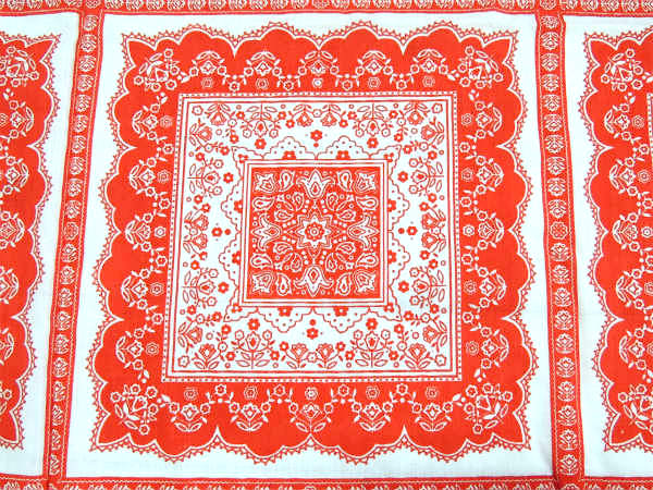 ペイズリー&花柄・パッチワークデザイン・デッドストック・ヴィンテージ・ファブリック/生地