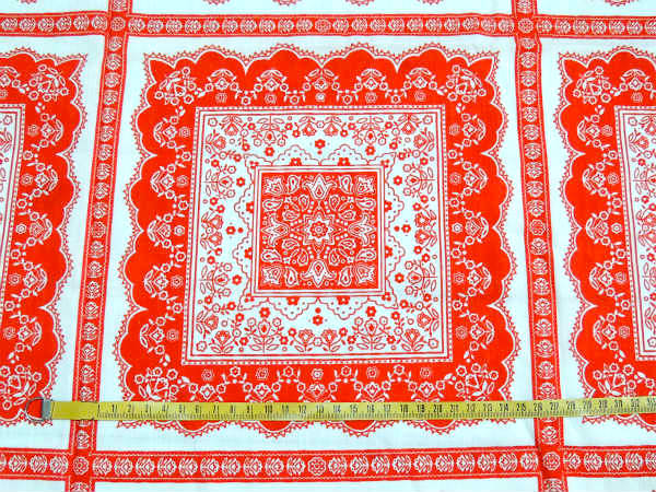 ペイズリー&花柄・パッチワークデザイン・デッドストック・ヴィンテージ・ファブリック/生地