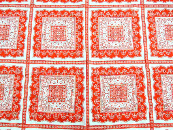 ペイズリー&花柄・パッチワークデザイン・デッドストック・ヴィンテージ・ファブリック/生地