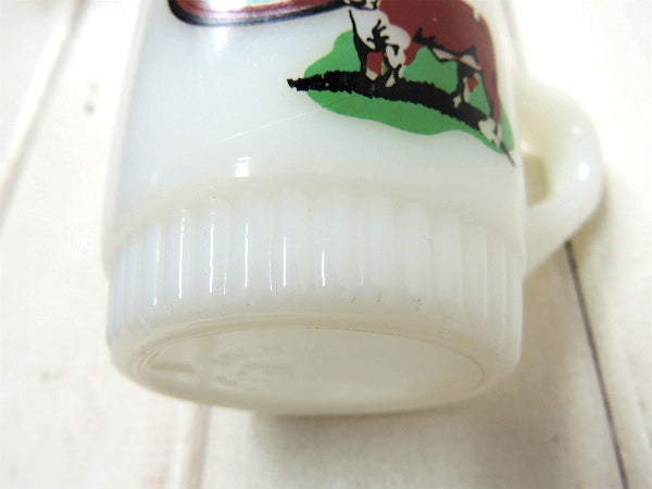 【FireKing】O'Neill BEEF・牛柄・ファイヤーキング・マグカップ/アドマグ