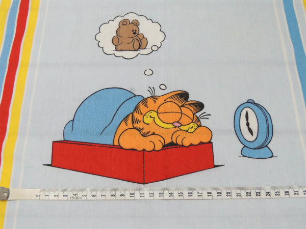 【ガーフィールド】アメコミ・ドリーム柄・70'ヴィンテージ・ユーズドシーツ(フラットタイプ)