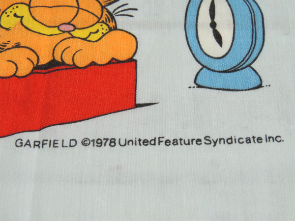 【ガーフィールド】アメコミ・ドリーム柄・70'ヴィンテージ・ユーズドシーツ(フラットタイプ)