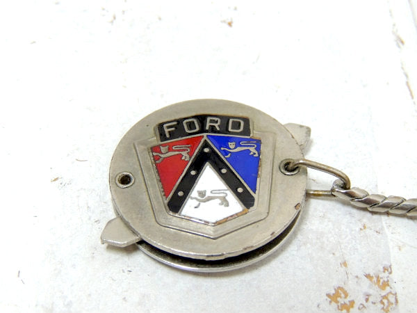 【FORD・Calif】フォード・ヴィンテージ・革・レザーキーケース・鍵2本付き・