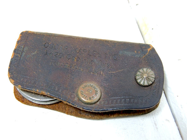 【FORD・Calif】フォード・ヴィンテージ・革・レザーキーケース・鍵2本付き・