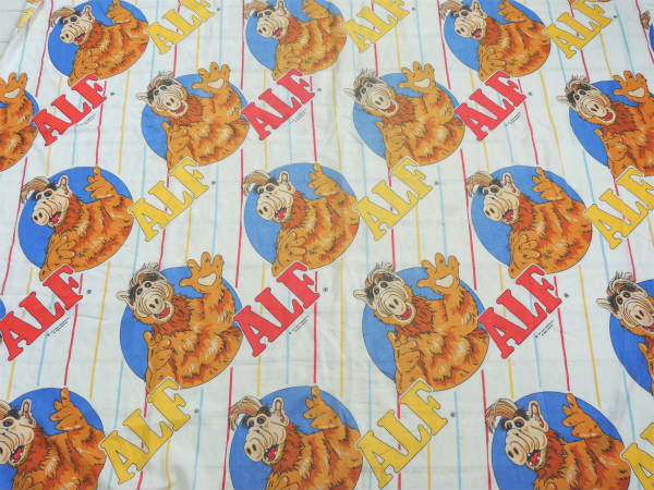 【ALF】アルフ・テレビドラマ・80'sヴィンテージ・ユーズドシーツ(ボックスタイプ) USA