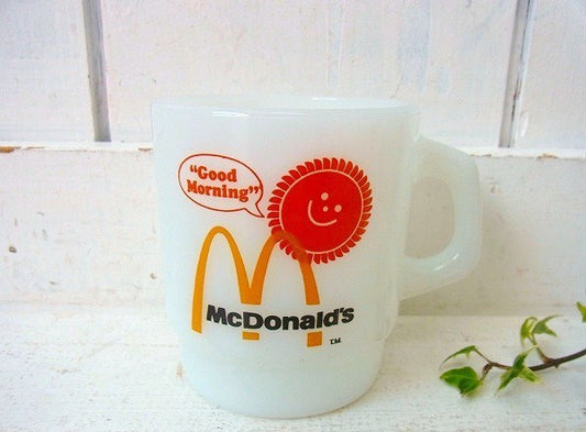 【Fire King】ファイヤーキング・マクドナルド・アドバタイジング・マグカップ　USA