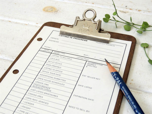 【A&W】小さな・ヴィンテージ・クリップボード・バインダー・USA・ステーショナリー・文房具