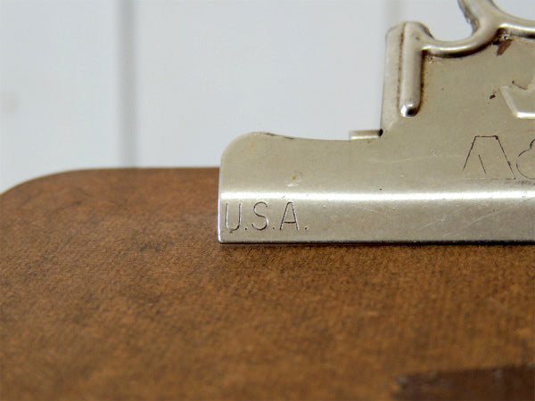 【A&W】小さな・ヴィンテージ・クリップボード・バインダー・USA・ステーショナリー・文房具