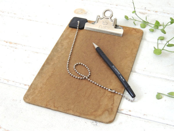 【A&W】ヴィンテージ・クリップボード・バインダー・USA・ステーショナリー・文房具・ボールペン付き