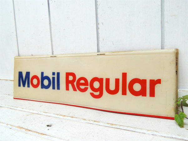 【Mobil Regular】モービルオイル・ヴィンテージ・サイン・看板・アドバタイジング