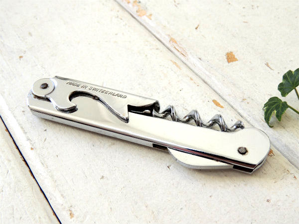 I.F.SCHNIER・スイス アドバタイジング・ヴィンテージ・ワイン・オープナー・栓抜き　キャンプ