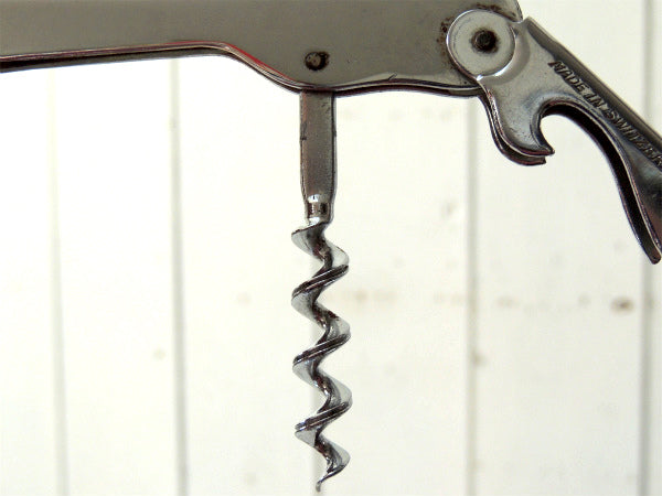 I.F.SCHNIER・スイス アドバタイジング・ヴィンテージ・ワイン・オープナー・栓抜き　キャンプ