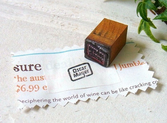 Oscar Mayer オスカーメイヤー アドバタイジング 木製 メタル製 ヴィンテージ スタンプ USA