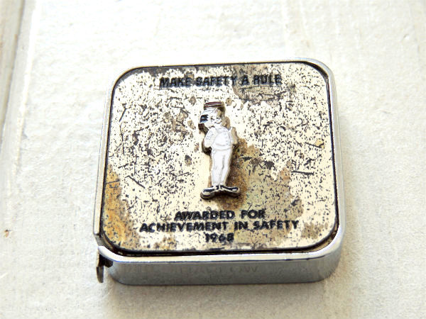 【1968’s・キャラクター・ロゴ】ヴィンテージ・メジャーテープ・巻尺・ BARLOW B5