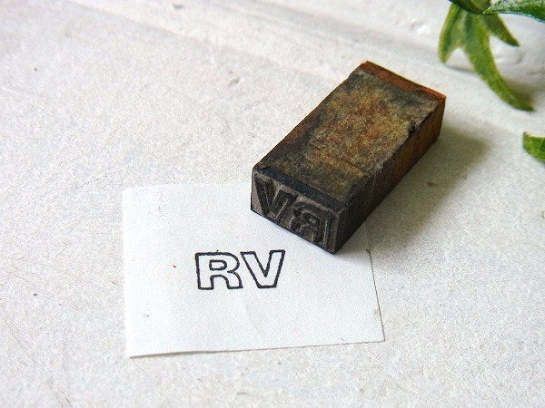 RV キャンピングカー 木製 メタル製 小さなヴィンテージ スタンプ USA
