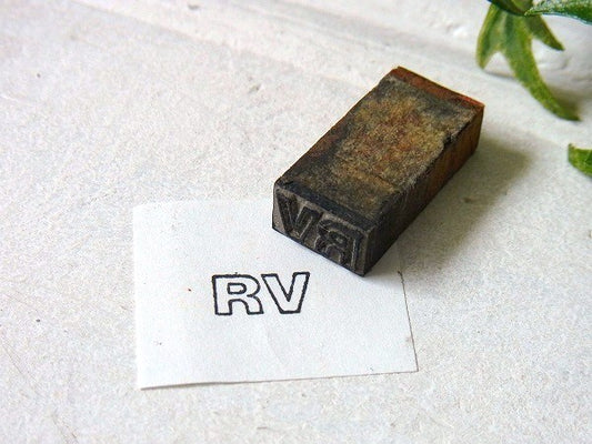 RV キャンピングカー 木製 メタル製 小さなヴィンテージ スタンプ USA