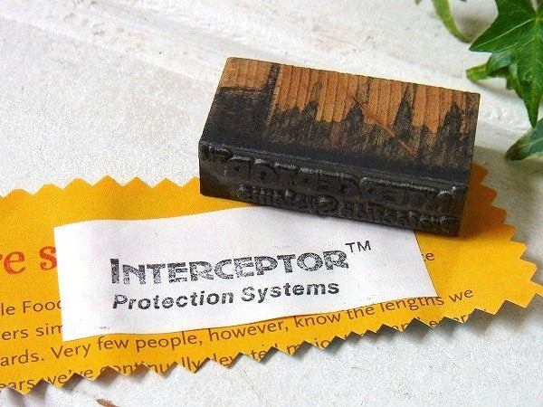 【INTERCEPTOR Protection /ミリタリー】ビンテージ・スタンプ/USA
