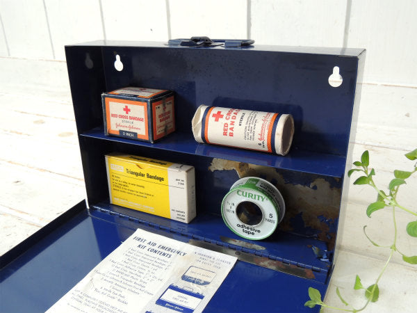 ジョンソン&ジョンソン　EMERGENCY・ファーストエイド・ヴィンテージ・救急箱・USA