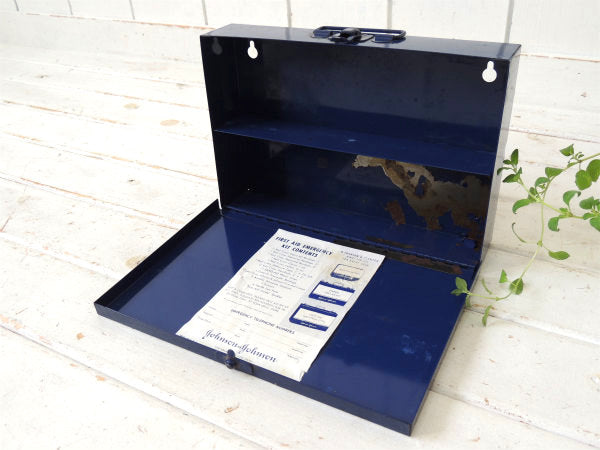 ジョンソン&ジョンソン　EMERGENCY・ファーストエイド・ヴィンテージ・救急箱・USA