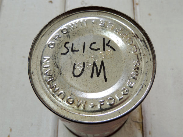 【フォルジャーズ・COFFEE】レッド・ヴィンテージ・コーヒー缶・USA・店内装飾店・キッチン雑貨