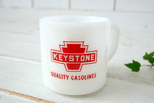 KEYSTONE・ガソリン会社・フェデラルグラス・ヴィンテージ・マグカップ・アドマグ・食器 USA