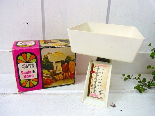 【WEIGHT WATCHERS】箱付き・ヴィンテージ・キッチンスケール・量り　USA