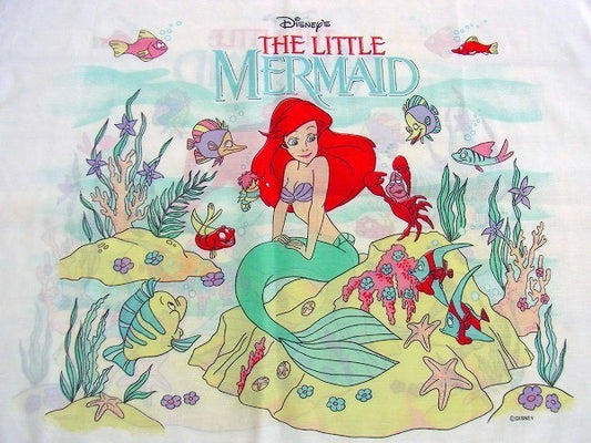 【リトルマーメイド】ディズニー・アリエル・USEDピロケース/枕カバー USA