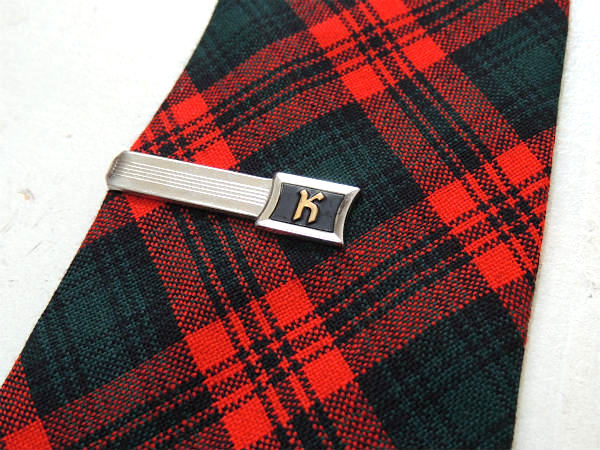 【HICKOK・USA】K・イニシャルモチーフ・タイピン・アンティーク&ヴィンテージ