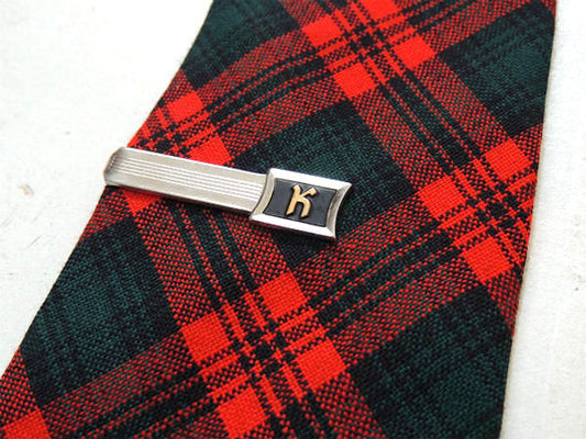 【HICKOK・USA】K・イニシャルモチーフ・タイピン・アンティーク&ヴィンテージ