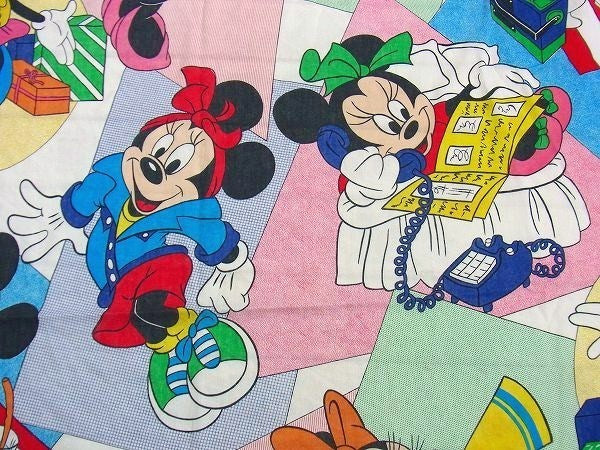 【ミニーマウス】ディズニー・ヴィンテージ・ユーズドシーツ(ボックスタイプ) USA