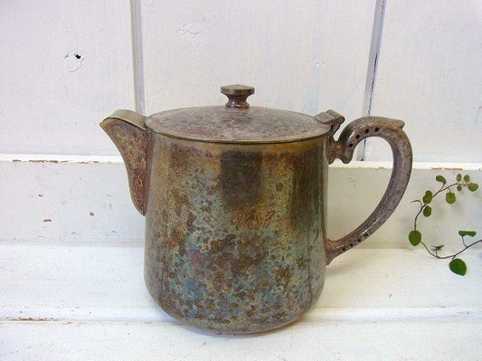 【ピンダーブロス社】イギリス・銀製・アンティーク・ポット/ケトル