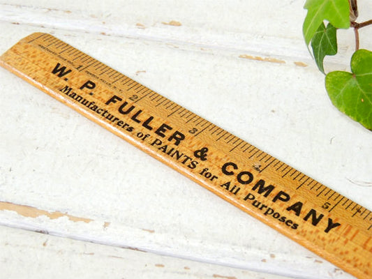 サンフランシスコ WP FULLER アドバタイジング アンティーク ルーラー 定規 USA 工具