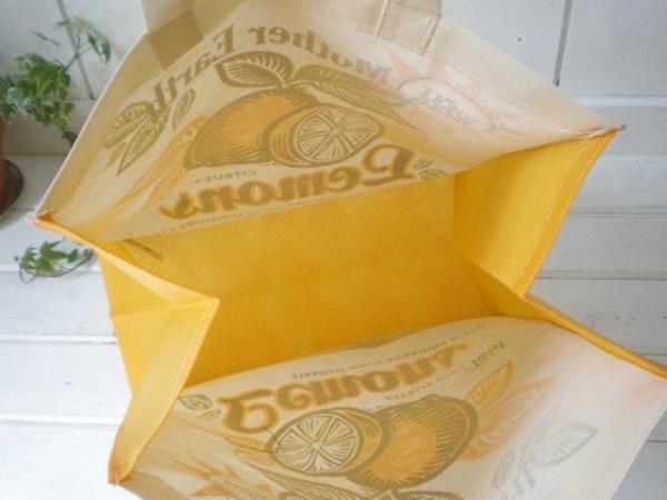 【WHOLE FOODS MARKET】ホールフーズ・マーケット・レモン柄エコバッグ