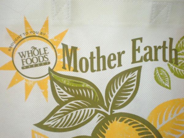 【WHOLE FOODS MARKET】ホールフーズ・マーケット・レモン柄エコバッグ