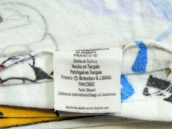 【ミッキーマウス&グーフィー】アイスクライミング柄・コットン・ユーズドシーツ(1/2)ディズニー