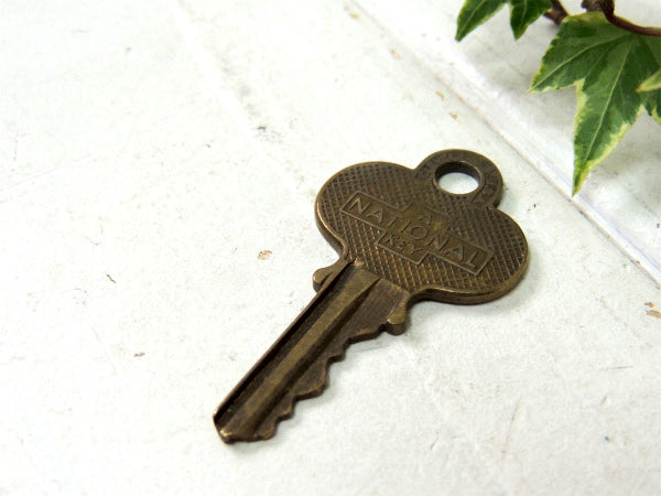 【NATIONAL KEY・ナショナル】DE 1・ヴィンテージ・鍵・キー・真鍮製・ロゴ・キャラクター