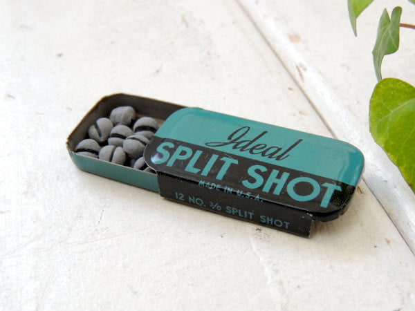 Ideal SPLIT SHOT ヴィンテージ ティン缶 釣具 フィッシング USA バスフィッシング 釣り道具