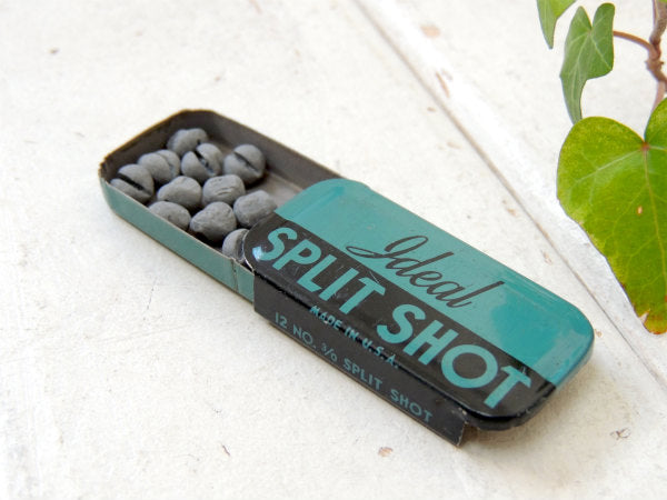 Ideal SPLIT SHOT ヴィンテージ ティン缶 釣具 フィッシング USA バスフィッシング 釣り道具