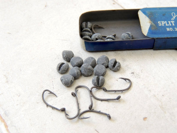 JC Higgins フィッシング OLD 釣り道具 SPLIT SHOT シアーズ・USA ヴィンテージ・ティン缶