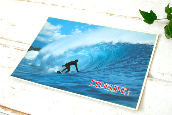 ハワイ・サーフィン・ノースショア パイプライン ヴィンテージ・ポストカード・絵葉書・印刷物
